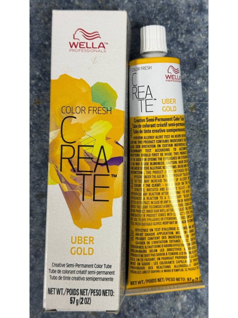 Wella Color Fresh Create Uber Gold 2 oz Hair Color Semi Permanent Dye NEW IN BOX